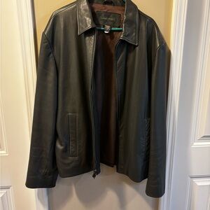 Banana Republic Dark Leather Jacket